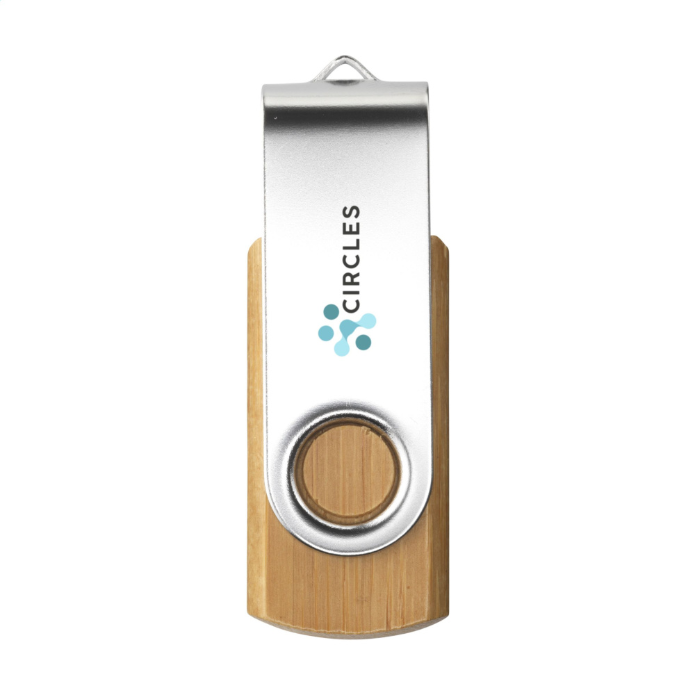Logo trade firmakingi pilt: USB Twist Bamboo laost 8 GB